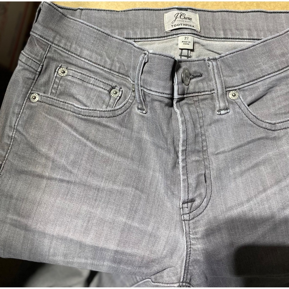 J Crew Toothpick Jeans, Size 27